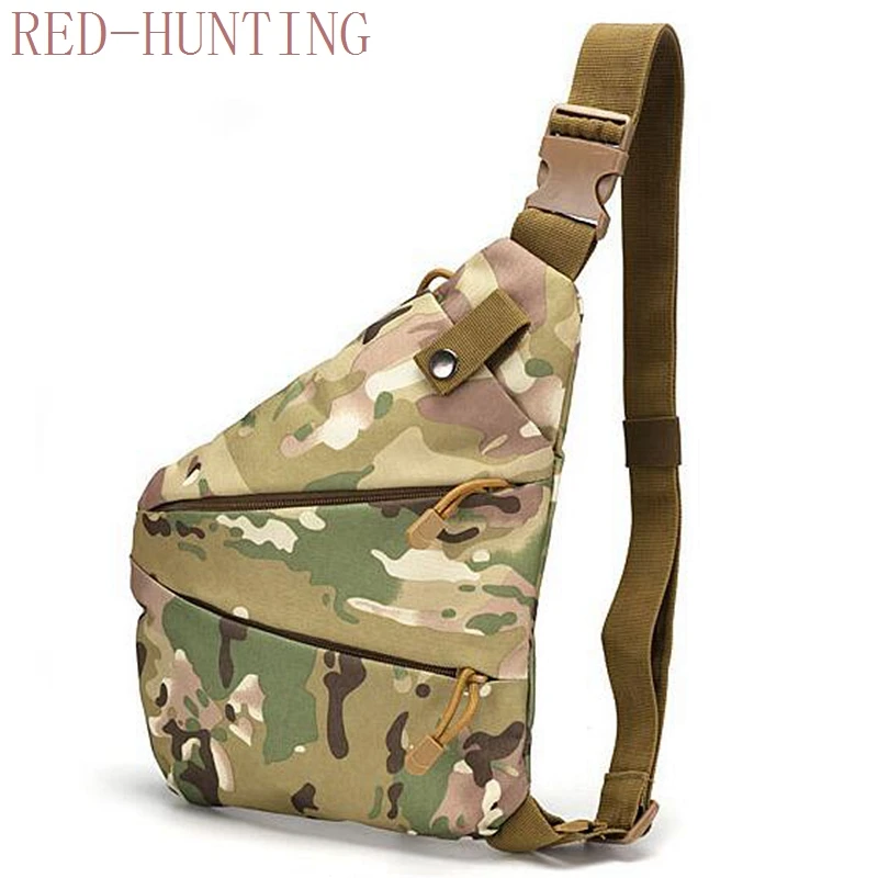 Tactical Nylon Chest Gun Bag Hunting Pistol Handgun Concealed Holster