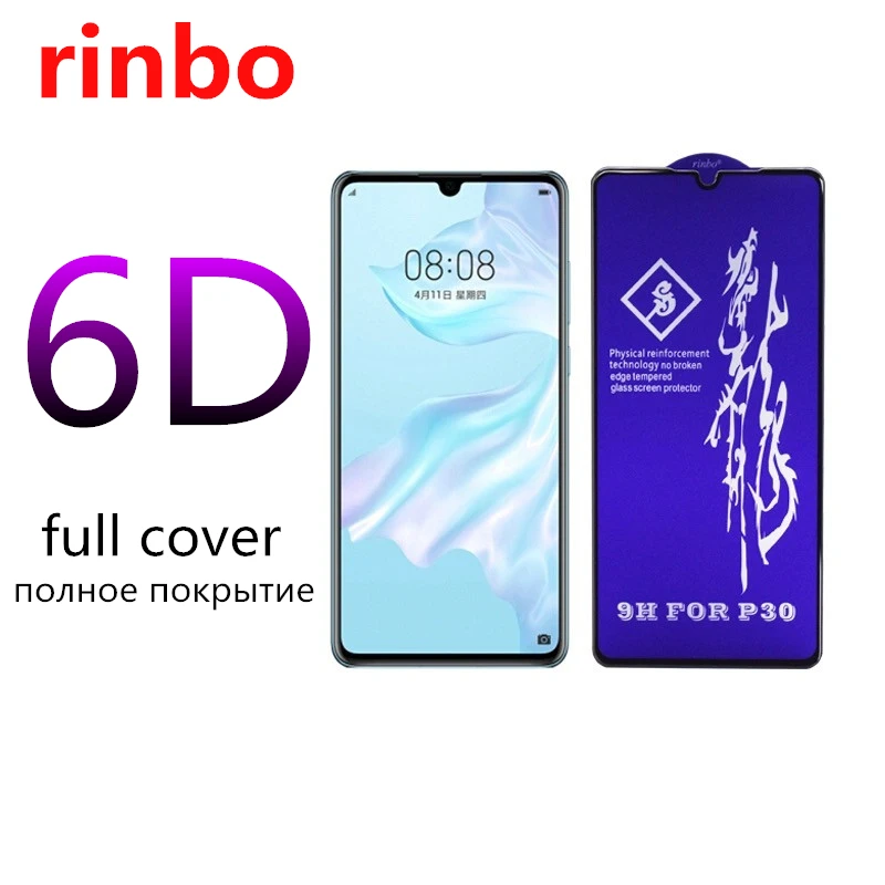 Закаленное стекло rinbo для Huawei P30 Lite P20 легкое Защитное Pro Mate 20 защита экрана |
