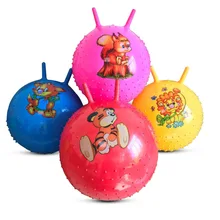 Большой размер детский толстый массажный прыгающий мяч мультфильм надувной детский сад прыгающий мяч для фитнеса и йоги ручка