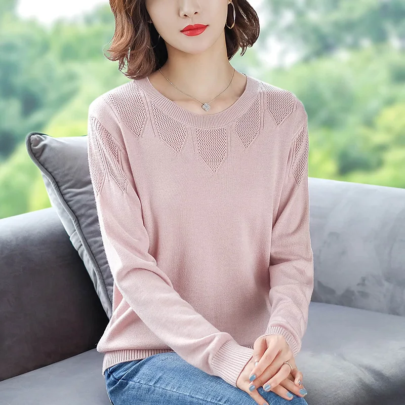 

Womens Pullovers Autumn Winter Warm Sweater Knitted Pullover Sweaters Top Casual Female Jumper New Arrival