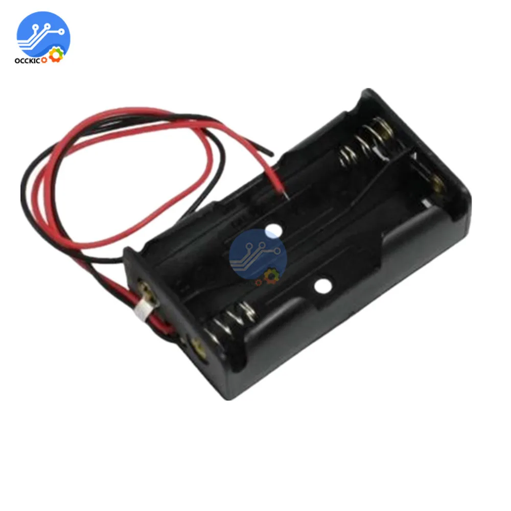 5 шт. пластиковые держатели для батарей AA 3 0 в 2AA|plastic battery|battery case storage boxplastic battery |