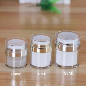 

15g 30g 50g Cosmetic Jar Empty Acrylic Cream Cans,Press Cream Jar,Vacuum Bottle,Sample Vials,Airless Cosmetic Container Portable