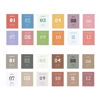 

2020 Year Mini Desk Calendar Sticker Daily Planner Book Annual Agenda Organizer