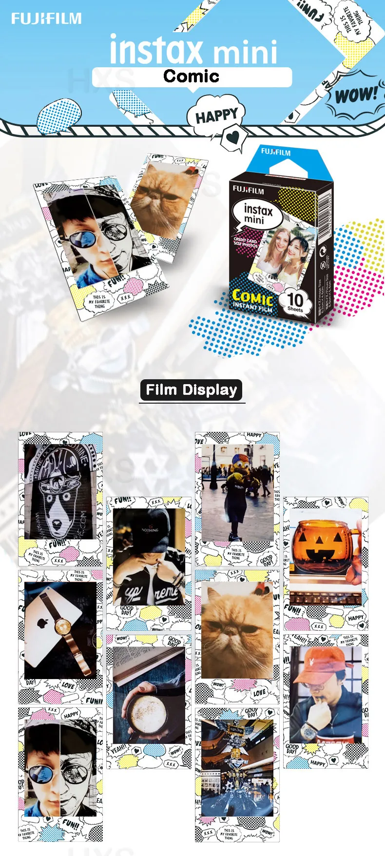 Fujifilm Instax Mini folhas de filme instantâneo,