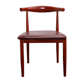 

Horn chair imitation solid wood backrest stool western restaurant snack tea shop dining table and combina