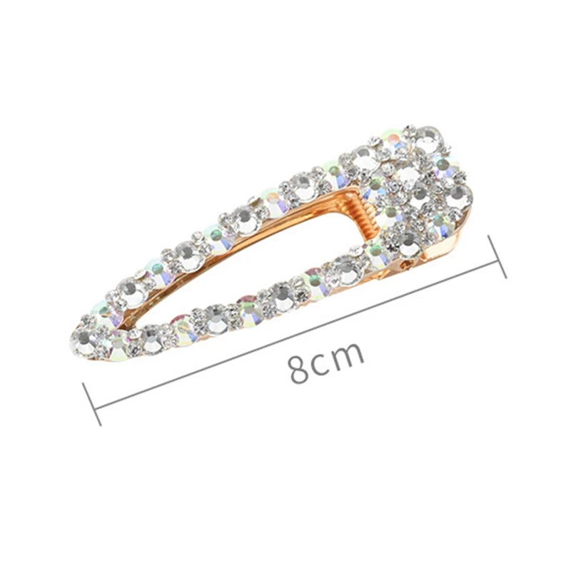Luxury Pearl Crystal Hair Clips For Women temperament full diamond Reinstone Pearl Elegant Barrettes Hairgrips Hair Accessories