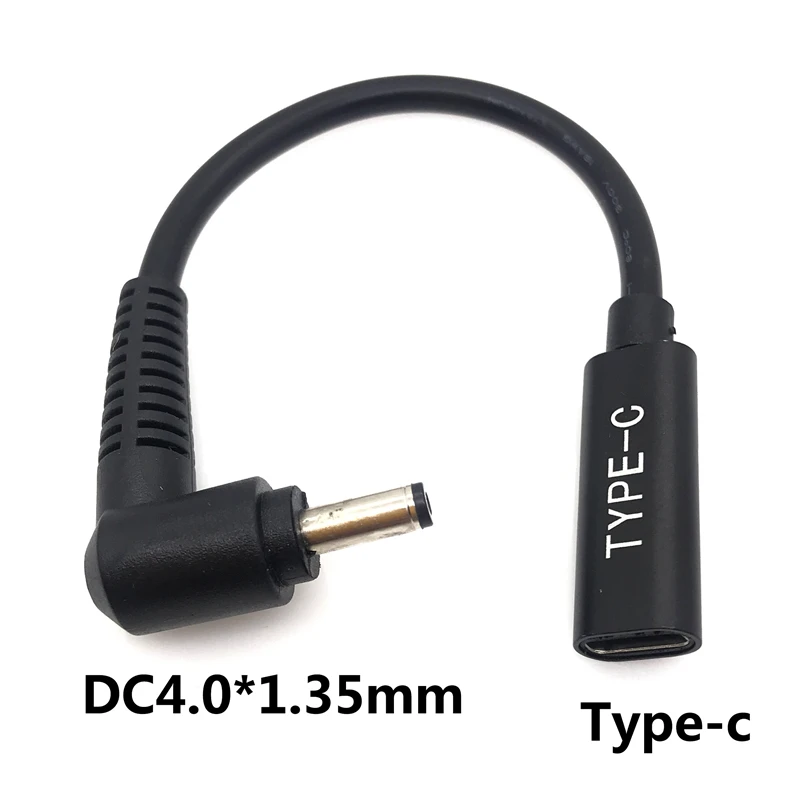 

DC Power Adapter 4.0x1.35mm Male Plug to USB Type C Female Jack Connector with Cabe Cord for Asus Zenbook UX21A UX31A UX32A