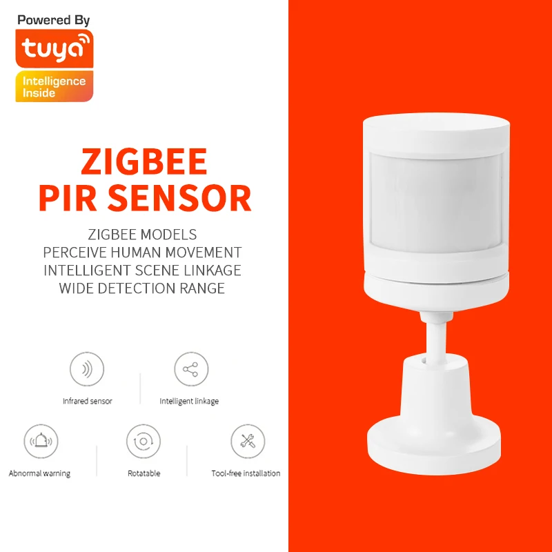 Sensor de Movimento Corpo sem Fio Detectar com pé Tuya Zigbee Inteligente Corpo Humano Pir Sensor Wifi Gateway Hub Movimento Casa Suporte 1 humano pir sensor corpo sem fio wifi