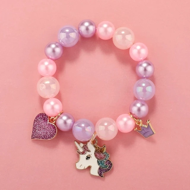 Handmade Pink Clay Bead Bracelet, Elastic, Friendship Spirit, School