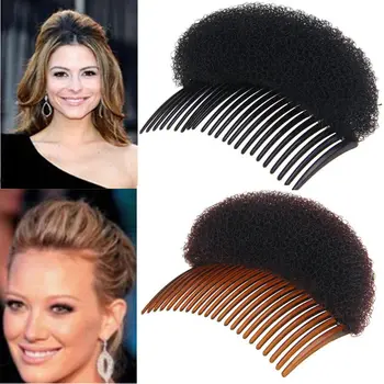 

Women Fashion Hair Styling Clip Volume Boost Comb Stick Bun Maker Braid Tool