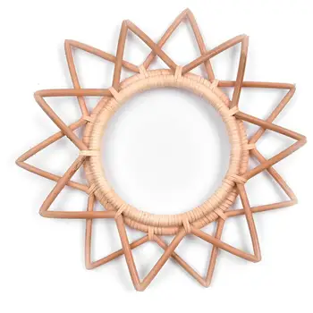 

Wall Decoration Pendant Creative Nordic Natural Vine Handmade Mirror Frame Living Room Bedroom Wall Hanging Ideas