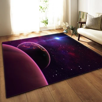 

Carpet for Living Room Bedroom Carpets Kids Room Anti-slip Rug 3D Starry sky pattern Home Hallway Floor Mat Children Bedside Mat