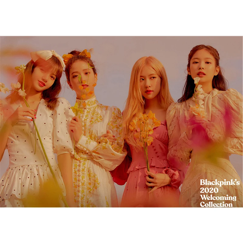 

2020 WELCOMING COLLECTION Poster Fan Gift 42*30CM JISOO JENNIE ROSÉ LISA