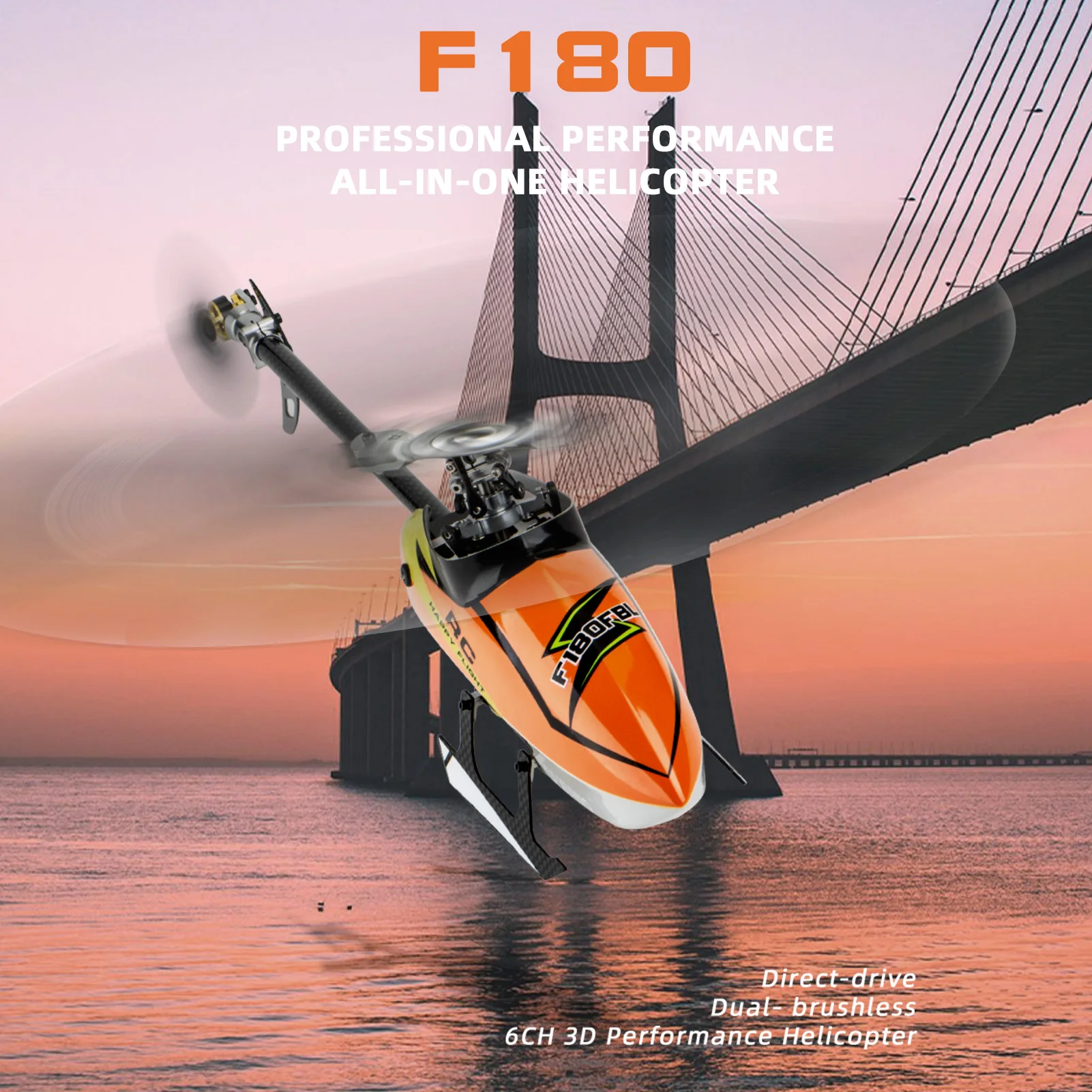 YU XIANG F180 Радиоуправляемый вертолет 2 4 ГГц 6CH Flybarless 3D/6G трюковый RTF двойной