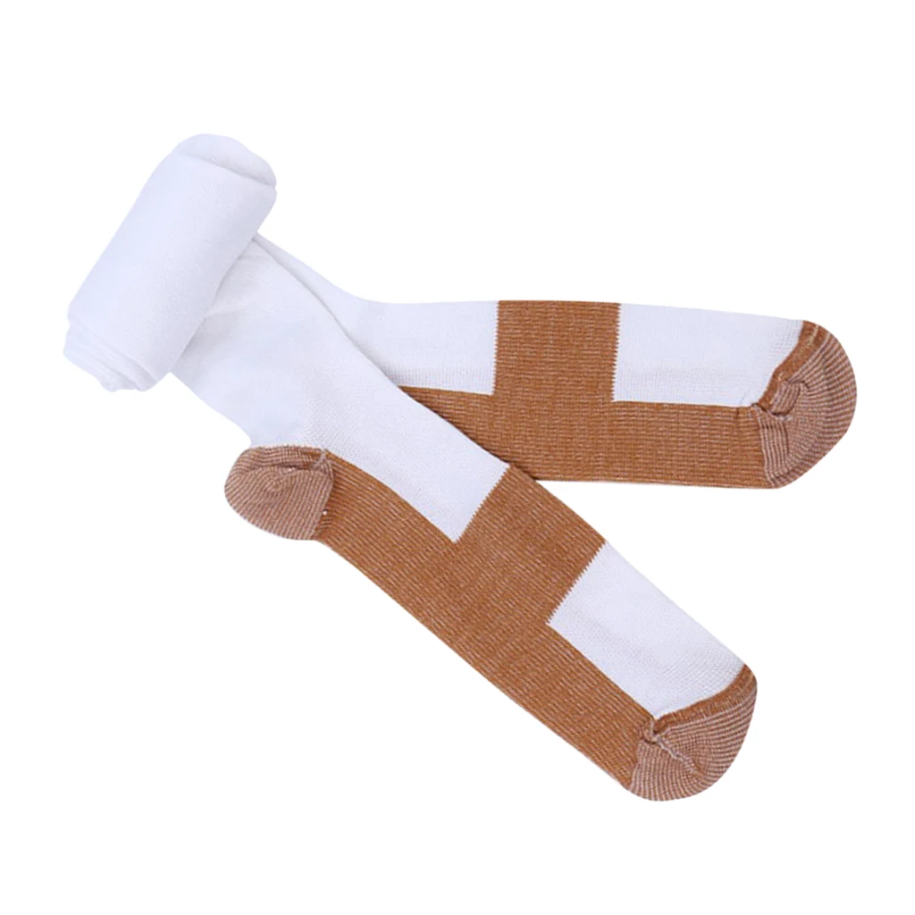 2x Men Athletic Jogging Compression Socks Anti Slip Calf Stockings Sleeve
