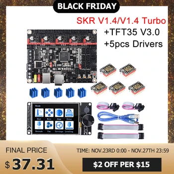 

BIGTREETECH SKR V1.4 SKR V1.4 Turbo Control Board 32Bit+TFT35 V3.0+BLtouch+TMC2209 TMC2208 3D Printer Parts SKR V1.3 MKS Ender3