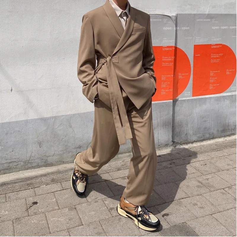 Men's casual trousers 2019 autumn and winter new loose solid color wild casual trousers young people fashion men's clothing Men's casual trousers 2019 autumn and winter new loose solid color wild casual trousers young people fashion men's clothing