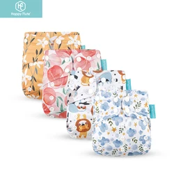 HappyFlute – couche en tissu pour bébé, lavable et réutilisable, écologique, couche culotte de poche avec poche pour bébé de 3 à 15kg, 1 pièce 