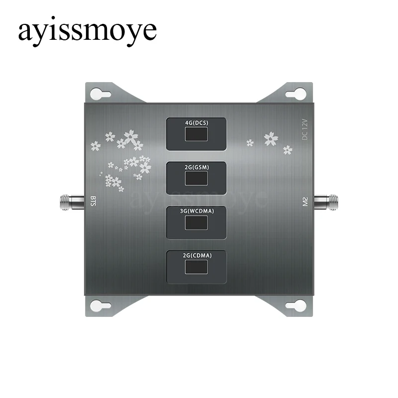 

850 900 1800 2100 Gain 70dB Quad Band Mobile Signal Enhancer Repeater GSM DCS LTE WCDMA UMTS MHz With AGC ALC 2G 3G 4G Amplifier