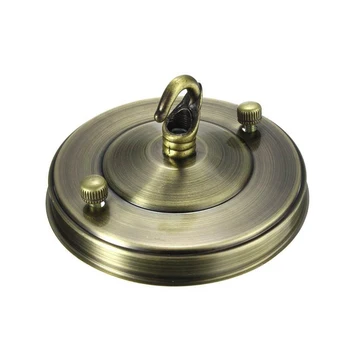 

Lamp Hook Plate DIY Ceiling Holder Accessory Retro Center Light Base Durable Vintage Metal Home Practical Bulb Fitting Pendant