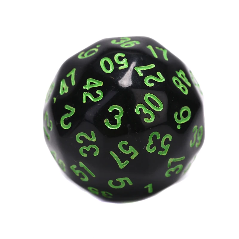 Зеленый 1 шт. игральные кости многогранные D60 многогранные игральные кости цифровые игральные кости Вечерние игры Развлекательное Оборудование - Цвет: Зеленый