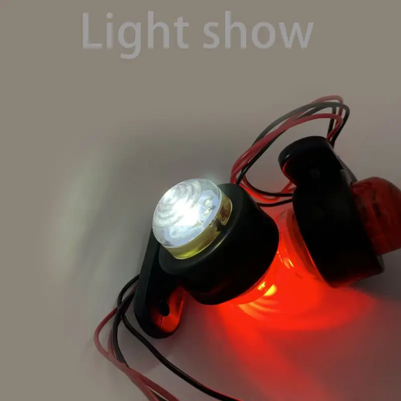 12 V/24 V Автомобильный Светодиодный Боковой габаритный указатель поворота светодиодные боковые габаритные огни нарядное красно-белое Авто Боковой габаритный фонарь автомобиля Внешнее освещение грузовик габаритные огни