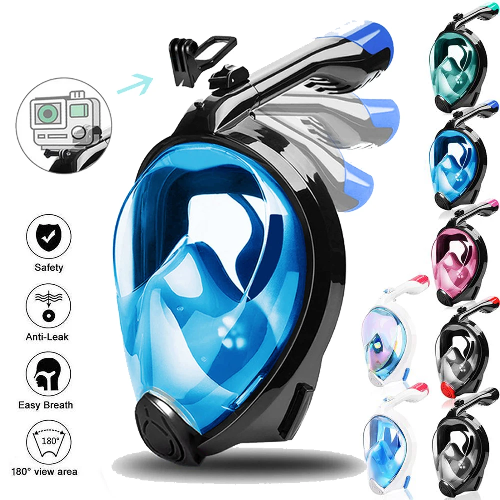 

Diving Mask for Adult Kids With Adjustable Snorkel Tube Diving Equipment Scuba Diving Swimming Mask Anti Fog Mask for Snorkeling