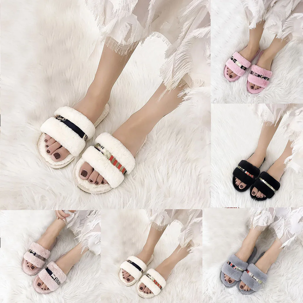 SAGACE домашние тапочки женские зимние теплые хлопковые с открытым носком