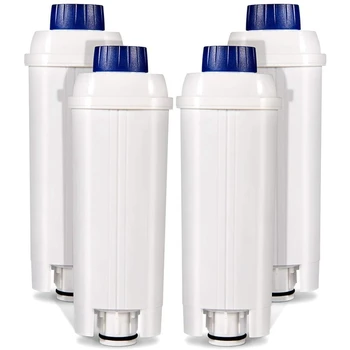 

4 Pack of Coffee Machine Filter for Delonghi DLSC002 Filter ECAM, Esam, ETAM, BCO, EC with Activated Carbon Softener