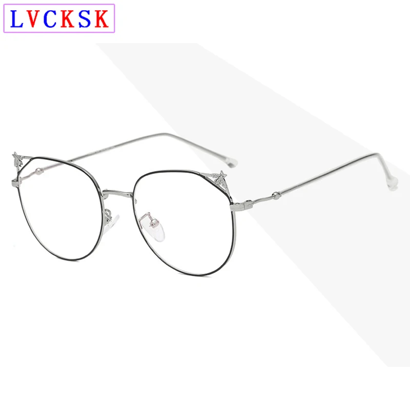 Новые женские необычные очки оправа модные маленькие пчелиные прозрачные очки близорукость дальнозоркие очки для чтения рамка 5 видов цветов N5