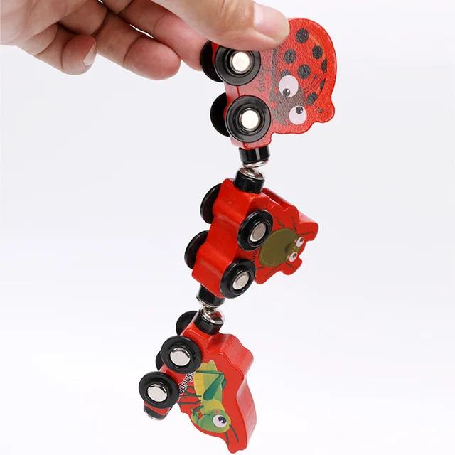 27Pcs/Set Magnetic Number Alphabet Animal Mini Train Cars Kids Educational Toys for Children Gift 4