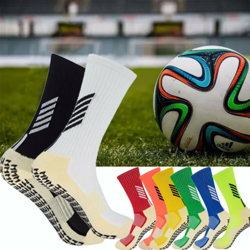 

Mens Cycling Outdoor Football Socks Anti Slip - Non Slip Grip Pads Sports Soccer