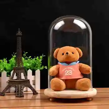 

Christmas Led Lights Glass Box Wedding Party Glass Display Decoration Fairy Lights Cover Box Decorative Ornament Crafts