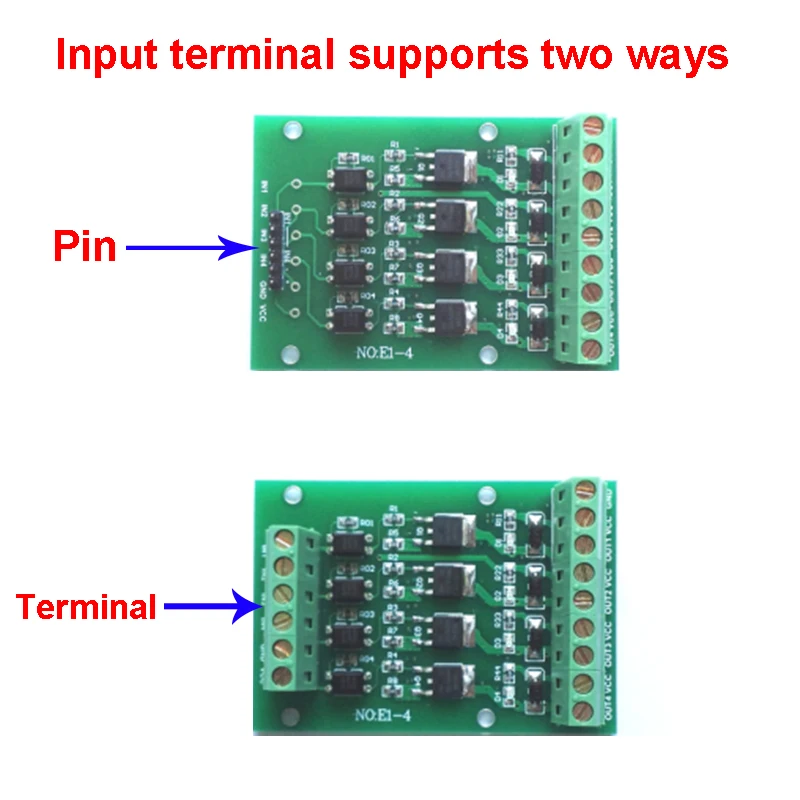 

4 Channel Optocoupler Isolation Relay Module FET Field-Effect Tube Module NMOS FR1205 DC 5-24V Solenoid Driver