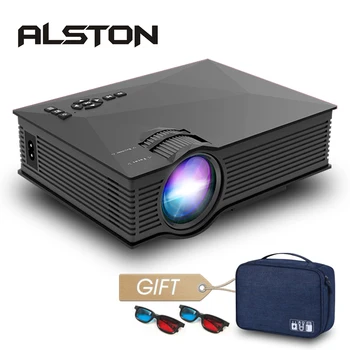 

ALSTON UC68/UC68H Led Projector UC46 Plus upgraded version Home Cinema 2400 Lumens AV HDMI USB Miracast/Airplay