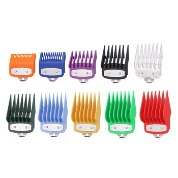 

Hair Clipper Combs Guide Kit Set of 10PCS Colorful Plastic Hair Trimmer Guards Attachments Hair Salon Tool