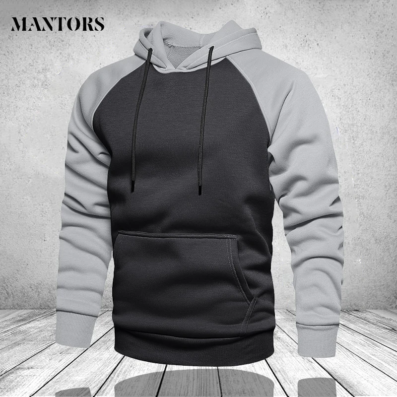 Oversize Men Hoodies Long-Sleeve Thick Winter 4XL Coat Blouse Pocket Tops Warm Male Mens
