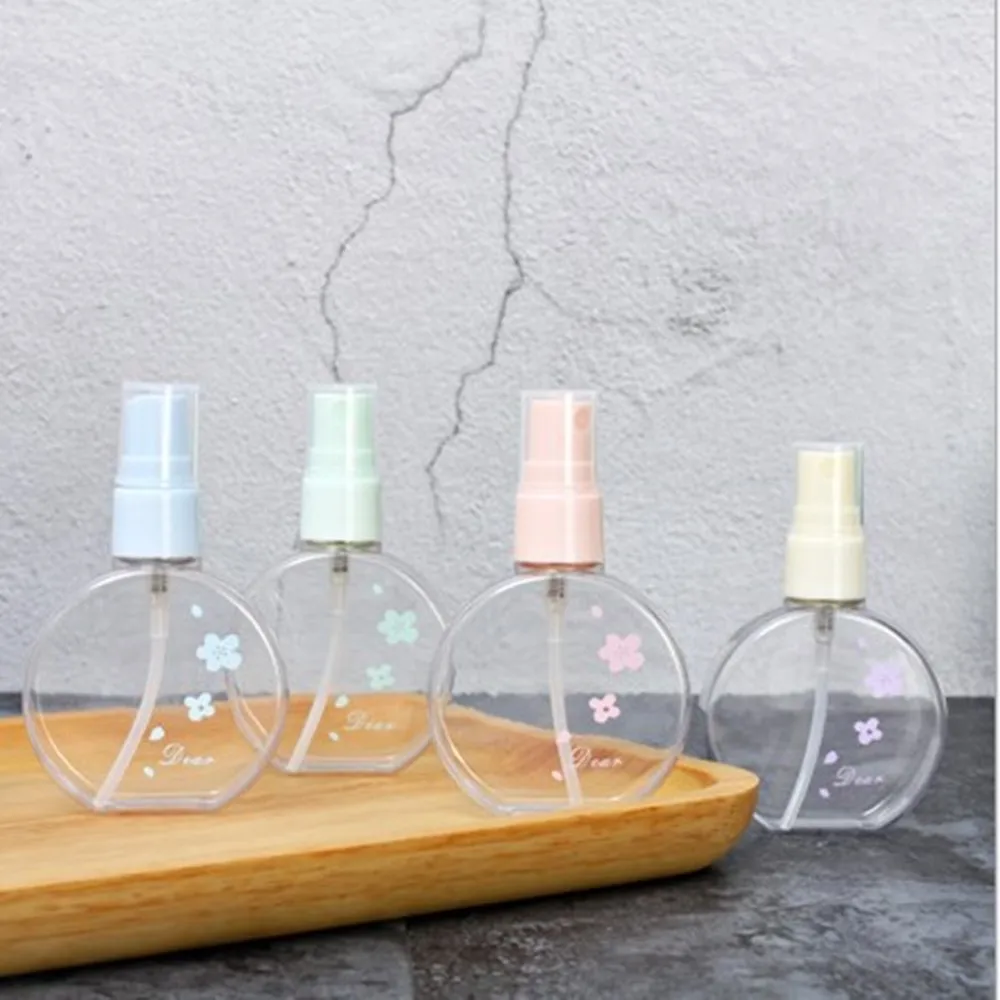 55 мл круглый Мини флакон духов для женщин Портативный многоразовая бутылка
