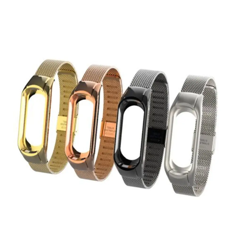 Модный браслет, сменный ремешок из нержавеющей стали для часов Xiaomi Mi Band 3, умный Браслет, ремешок для наручных часов