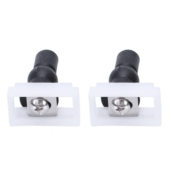 

ELEG-2pcs DIY Plastic Toilet Seat Screws Fixings Fit Toilet Seats Hinges Repair Tools Type&Size:13# 2.3X3.8Cm