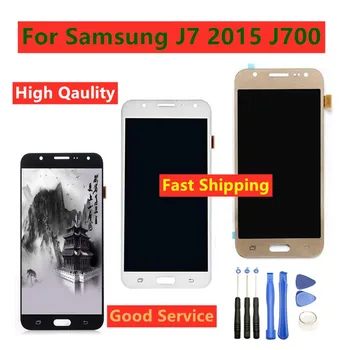 

AAA LCD Display For Samsung J7 LCD Touch Screen Digitizer Full Assembly Repalcement For Samsung J7 2015 J700 J700F J700M J700FN
