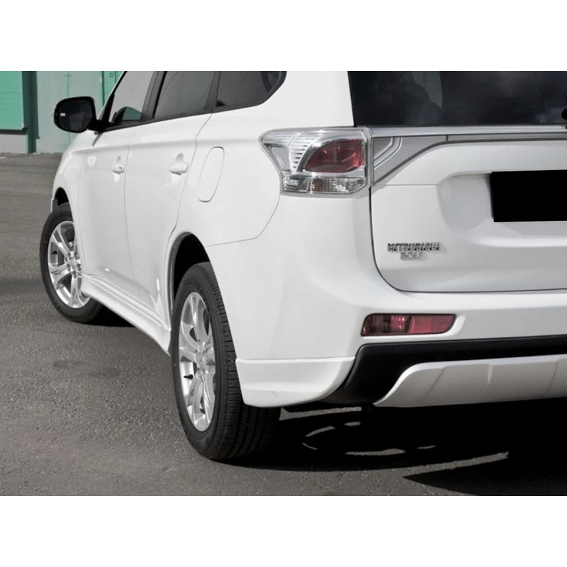 Диффузор спойлер заднего бампера Broomer Design Style для Mitsubishi Outlander 3 2012 2014 ABS пластик