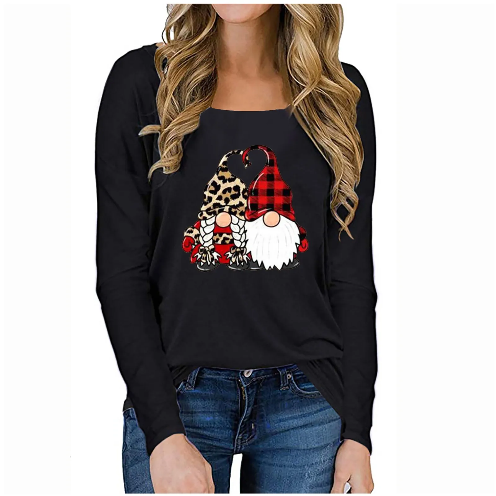 Fashion Blouse 2021 Women Letter Valentine's Day Print Long Sleeve  Novelty Graphic Tops blouses blusas mujer рубашка женская 1
