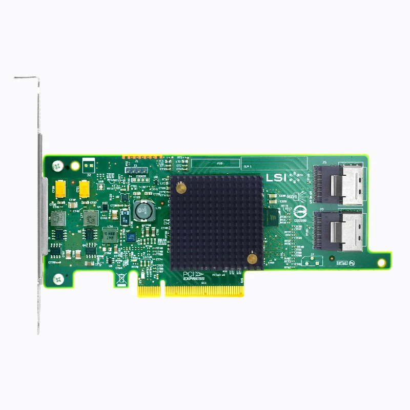 Карта контроллера LSI SAS 9217 8i 8 портовая HBA jino SFF8087 Mini HD 6 ГБ PCI E 3 0 X8|Платы расширения| |