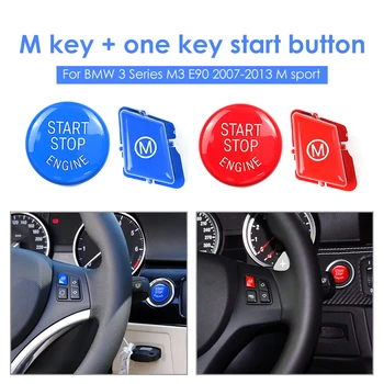 

Car Steering Wheel M Button Stop Switch Button For BMW E90 E92 E93 M3 2007-2013 E91 Sport Stop Engine Switch Auto Accessories