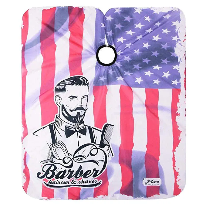 Резка волос Водонепроницаемая Ткань Салон Парикмахерская мантия накидка Парикмахерская(красный