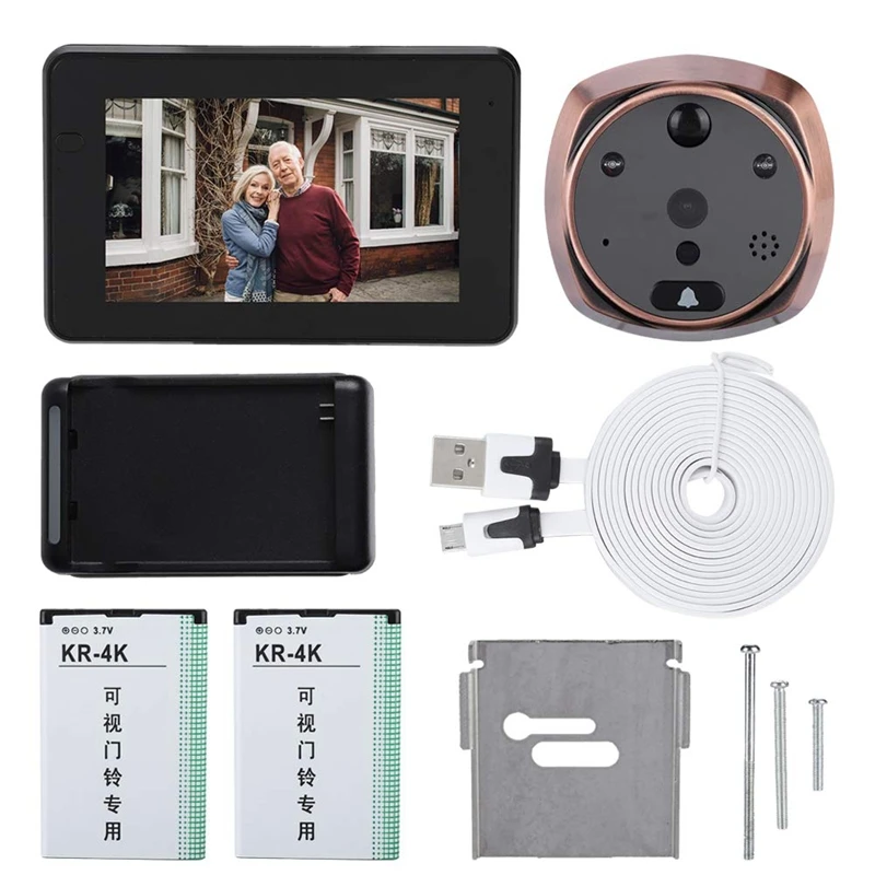 

Wifi Smart Electronic Cat Eye Video Doorbell Pir Motion Detection/Infrared Night-Vision/Mobile Remote Monitoring/Optional Multi-