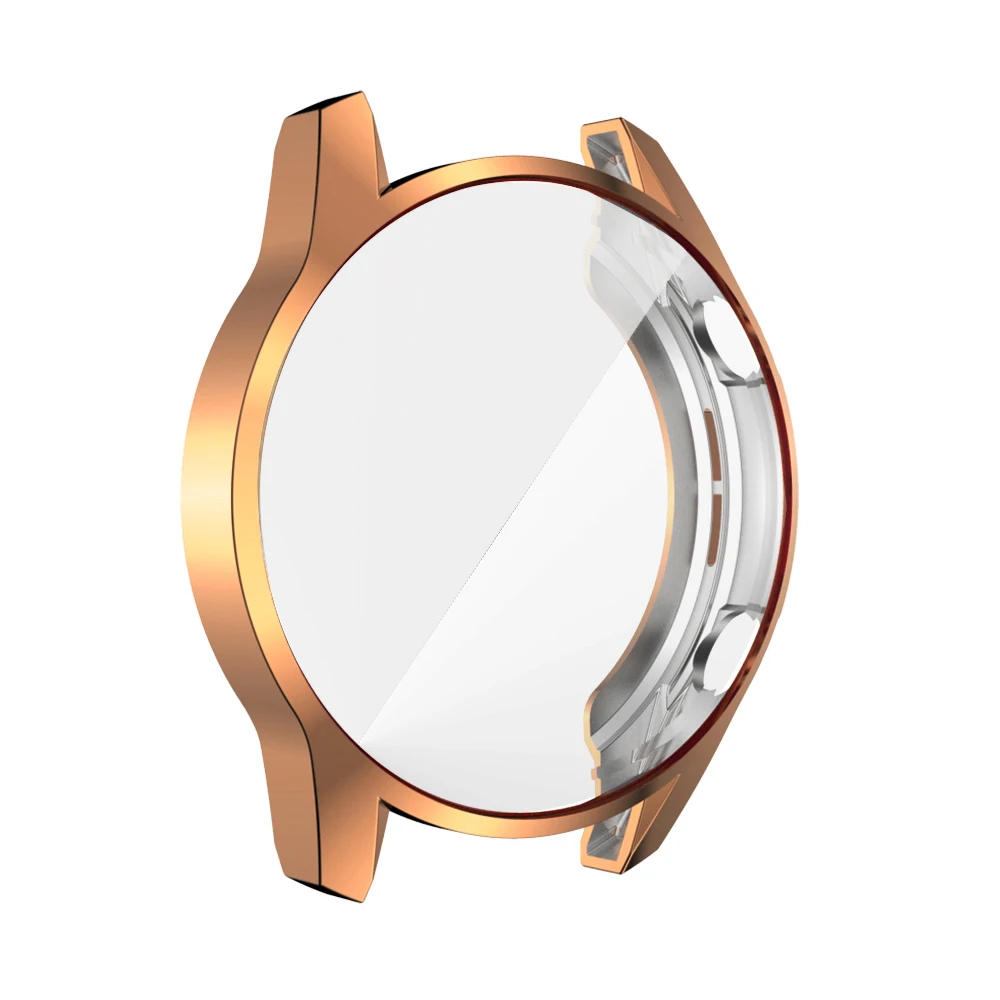 Rose gold Легкий мягкий чехол для huawei Watch GT 2, 46 мм, GT2, защита экрана, ТПУ, оболочка, тонкий бампер, аксессуары - Цвет: Rose gold
