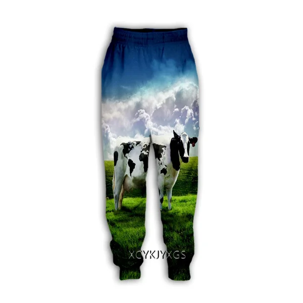 Funny Cow 3D Print Causal Clothing New Fashion Men Women  Pants  Plus Size S-7XL streetwear men