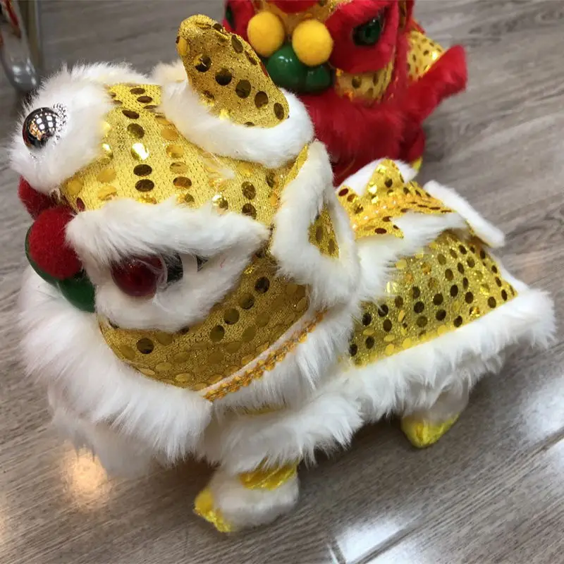 

Electric Lucky Lion Spring Festival Plush Doll Festive Decoration Electric Sensing Lion Garage Kit Toy Gift